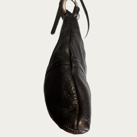 B. Makowsky Black Crossbody Bag with Silver Clasp EUC - Picture 9 of 15